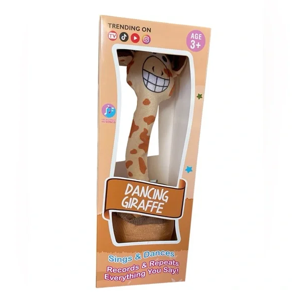 Giraffe Stuffed Animal Singing ,Dancing,Talking,Light Up - Picture 7 of 7